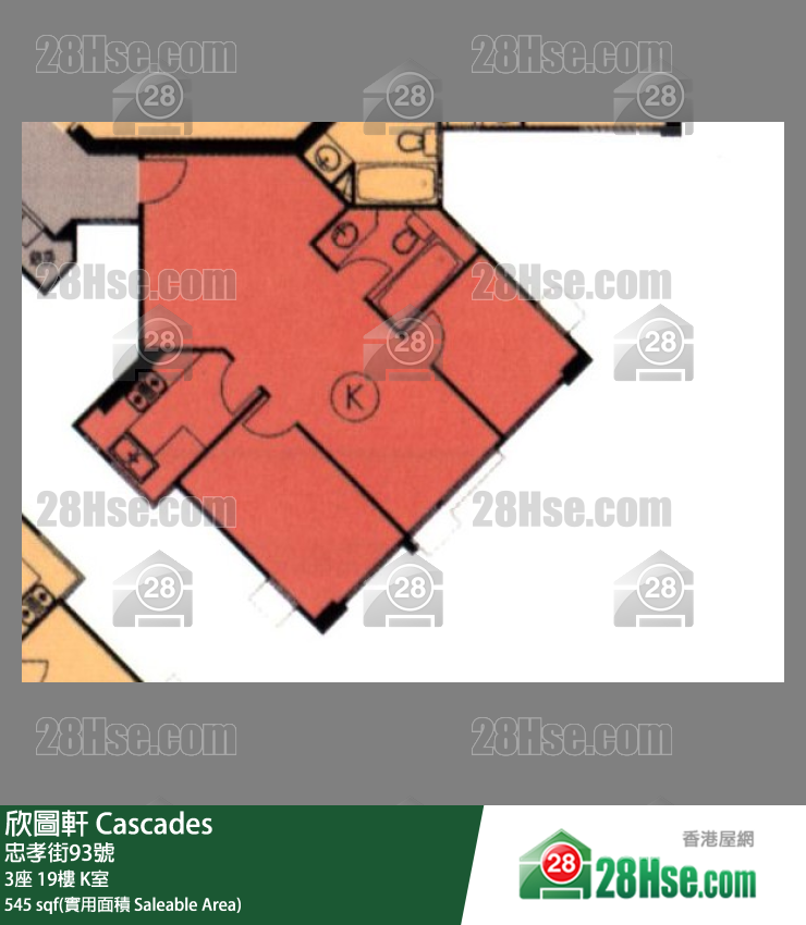 欣圖軒 3座19樓 K室 平面圖
