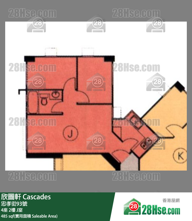 欣圖軒 4座 2樓 J室 平面圖