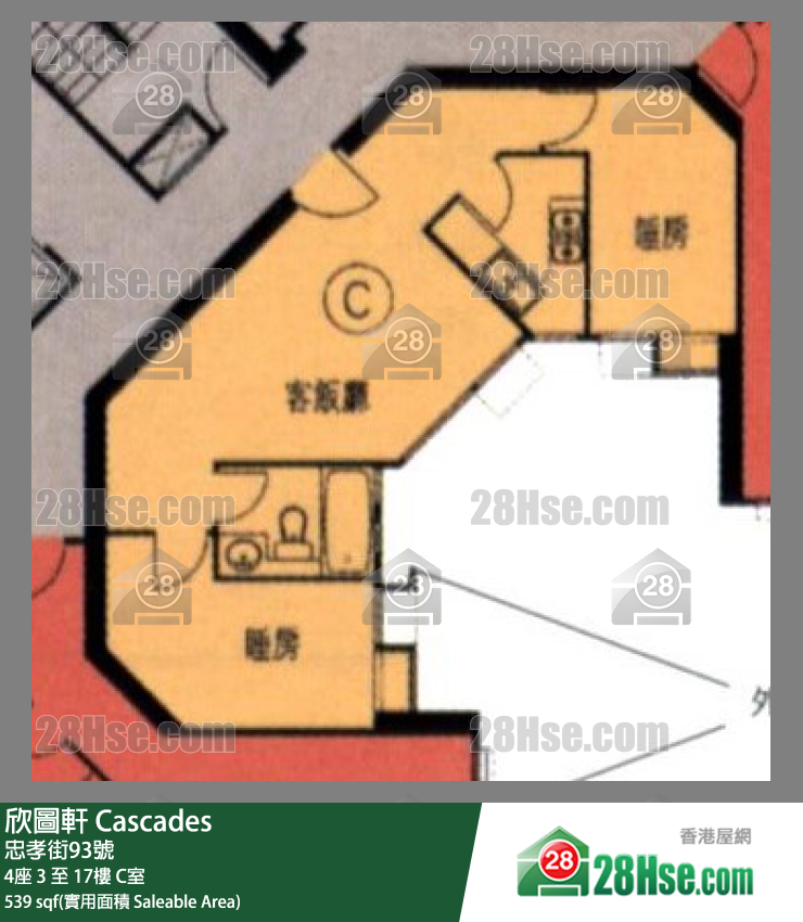 欣圖軒 4座13樓 C室 平面圖