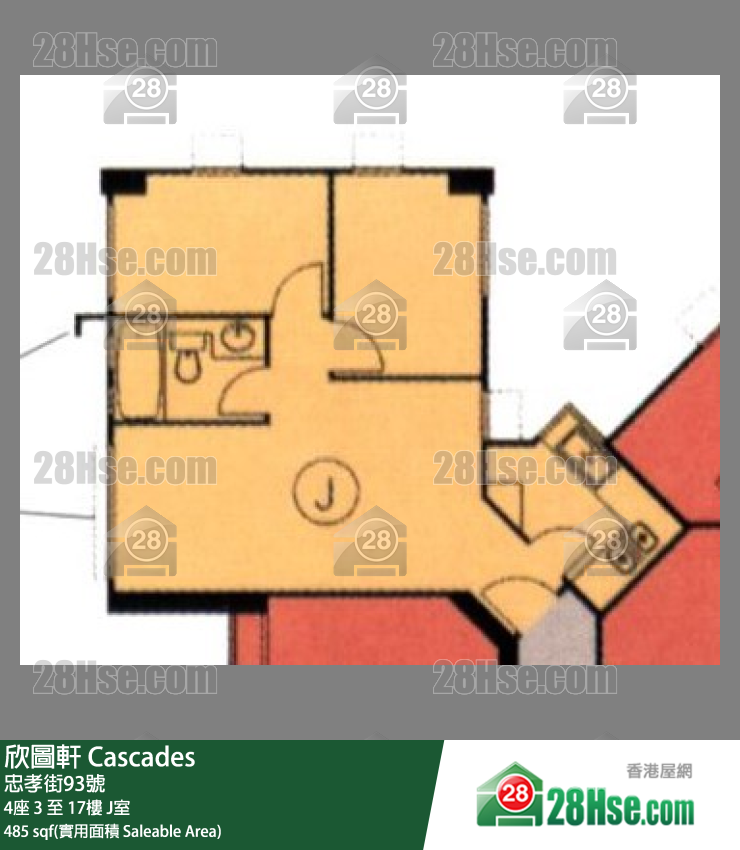 欣圖軒 4座6樓 J室 平面圖