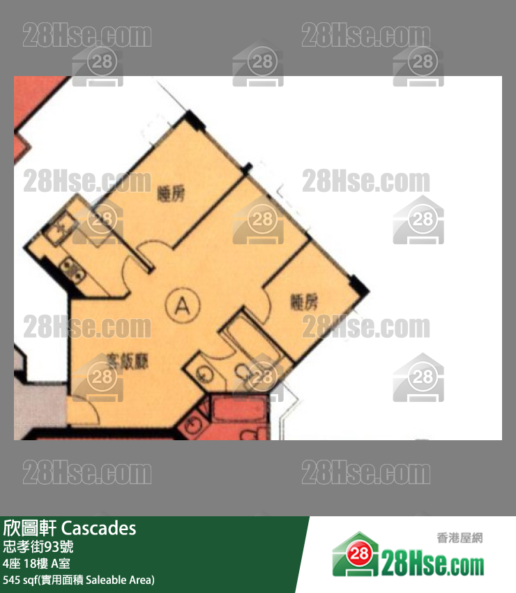 欣圖軒 4座18樓 A室 平面圖