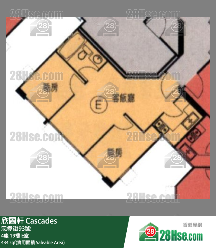 欣圖軒 4座19樓 E室 平面圖