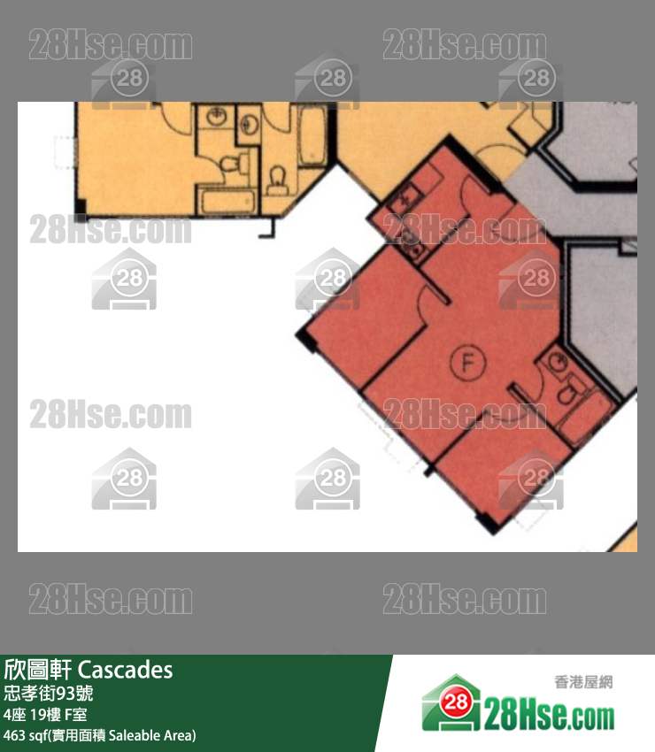 欣圖軒 4座 19樓 F室 平面圖