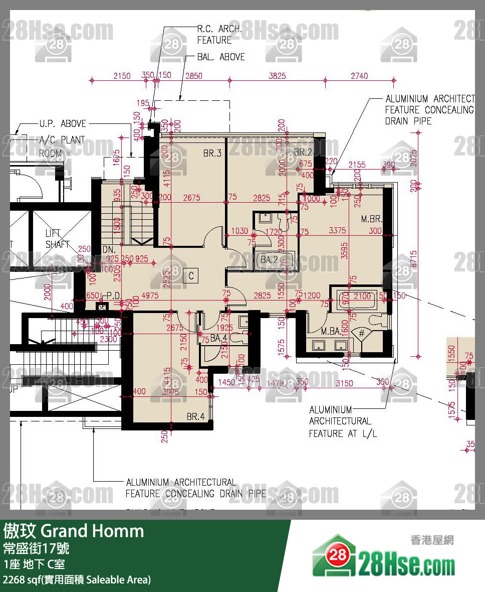傲玟 1座地下 C室 平面圖