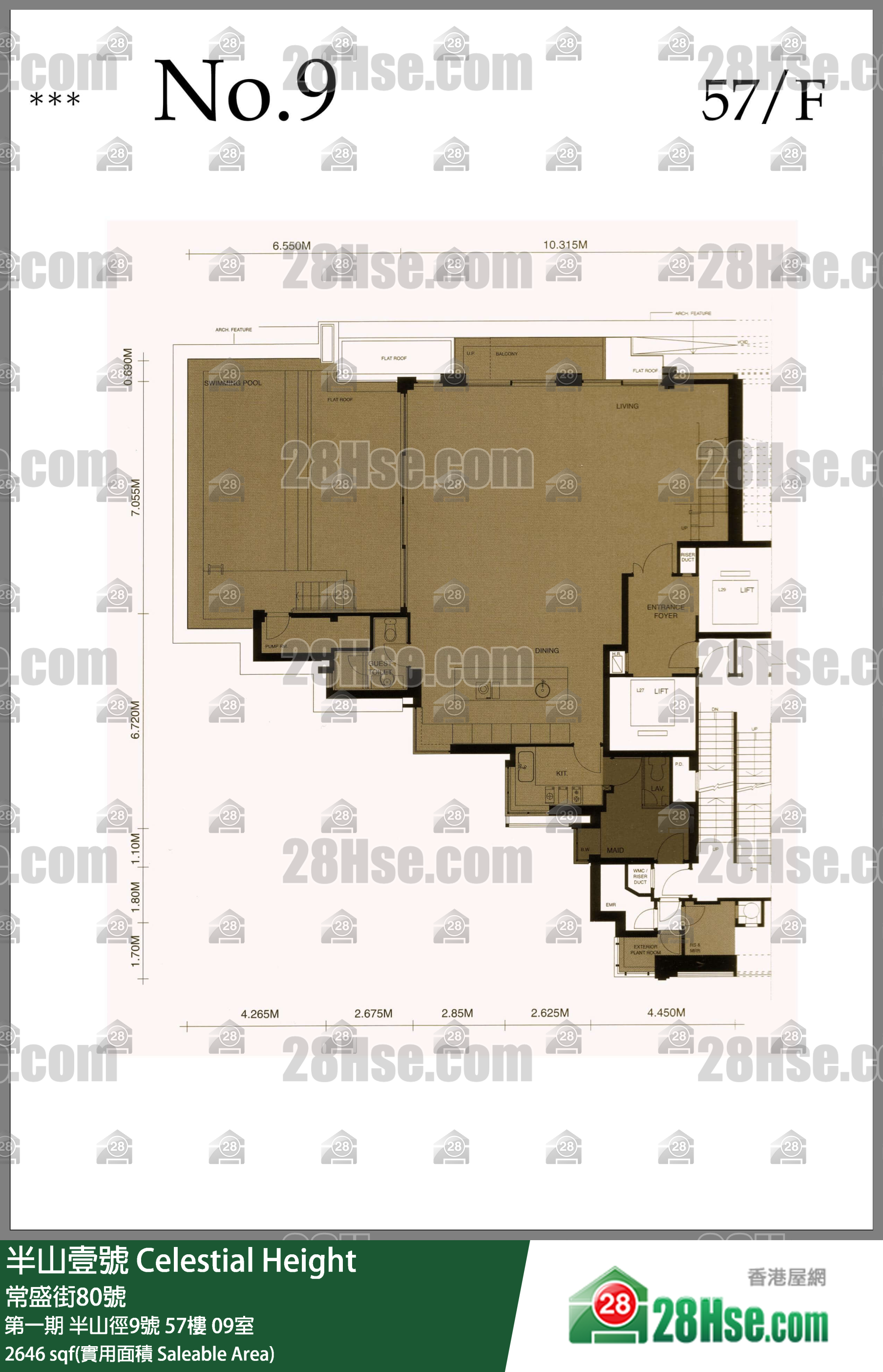 Celestial Height, Flat 09, 57/F, Apartment No. 9 FloorPlan