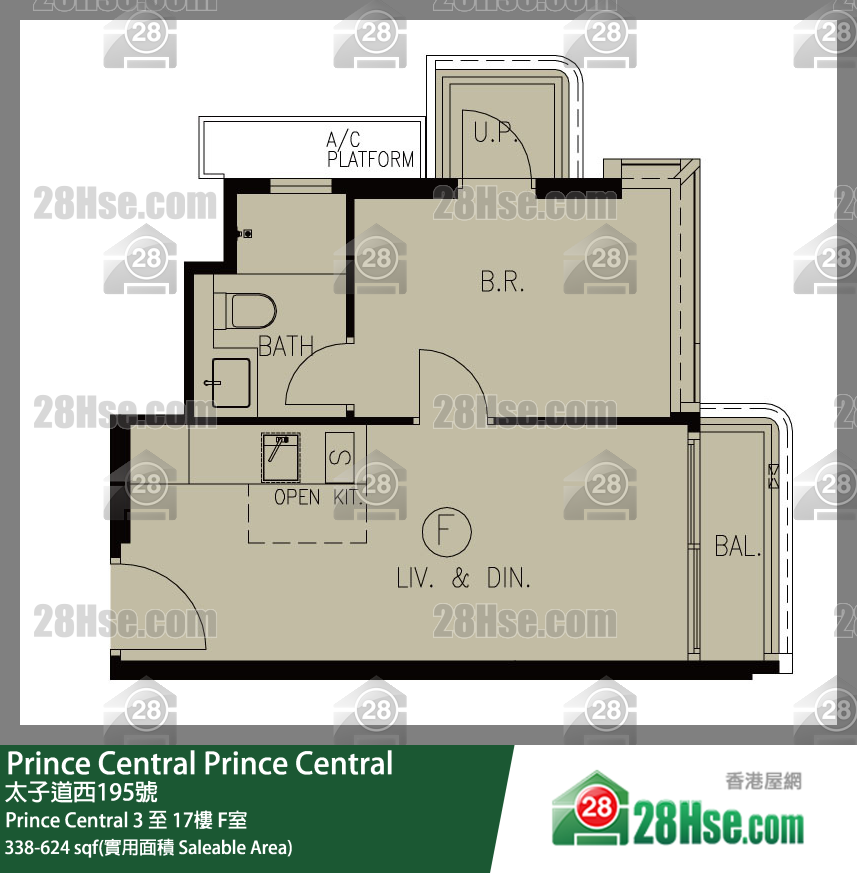 Prince Central Prince Central 11楼 F室 平面图