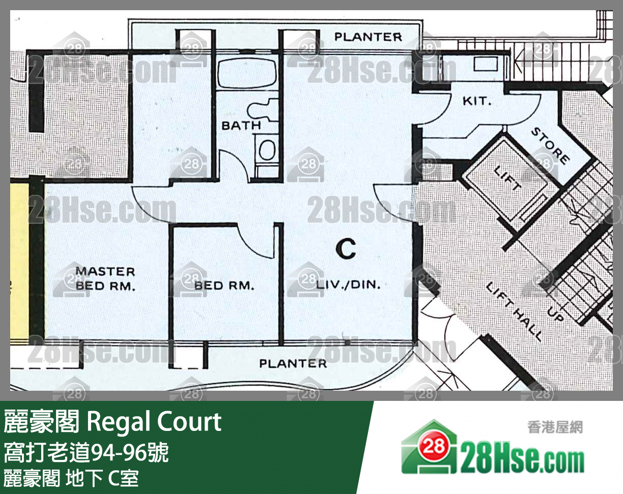 丽豪阁 丽豪阁地下 C室 平面图