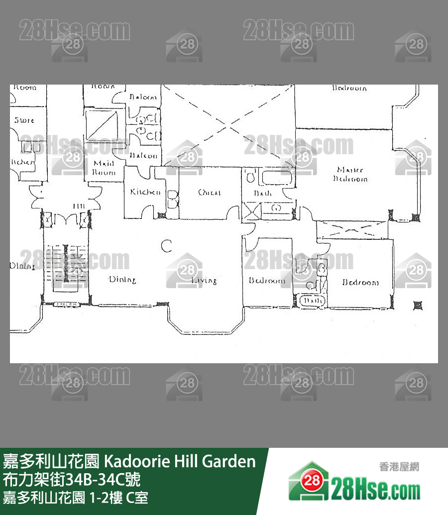 嘉多利山花園 嘉多利山花園2樓 C室 平面圖