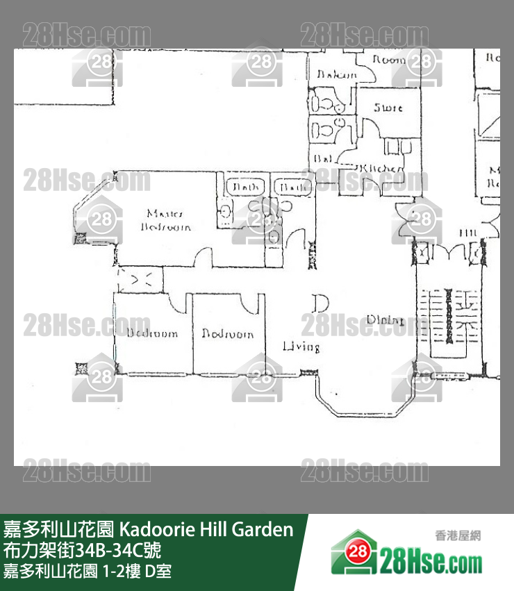嘉多利山花園 嘉多利山花園2樓 D室 平面圖