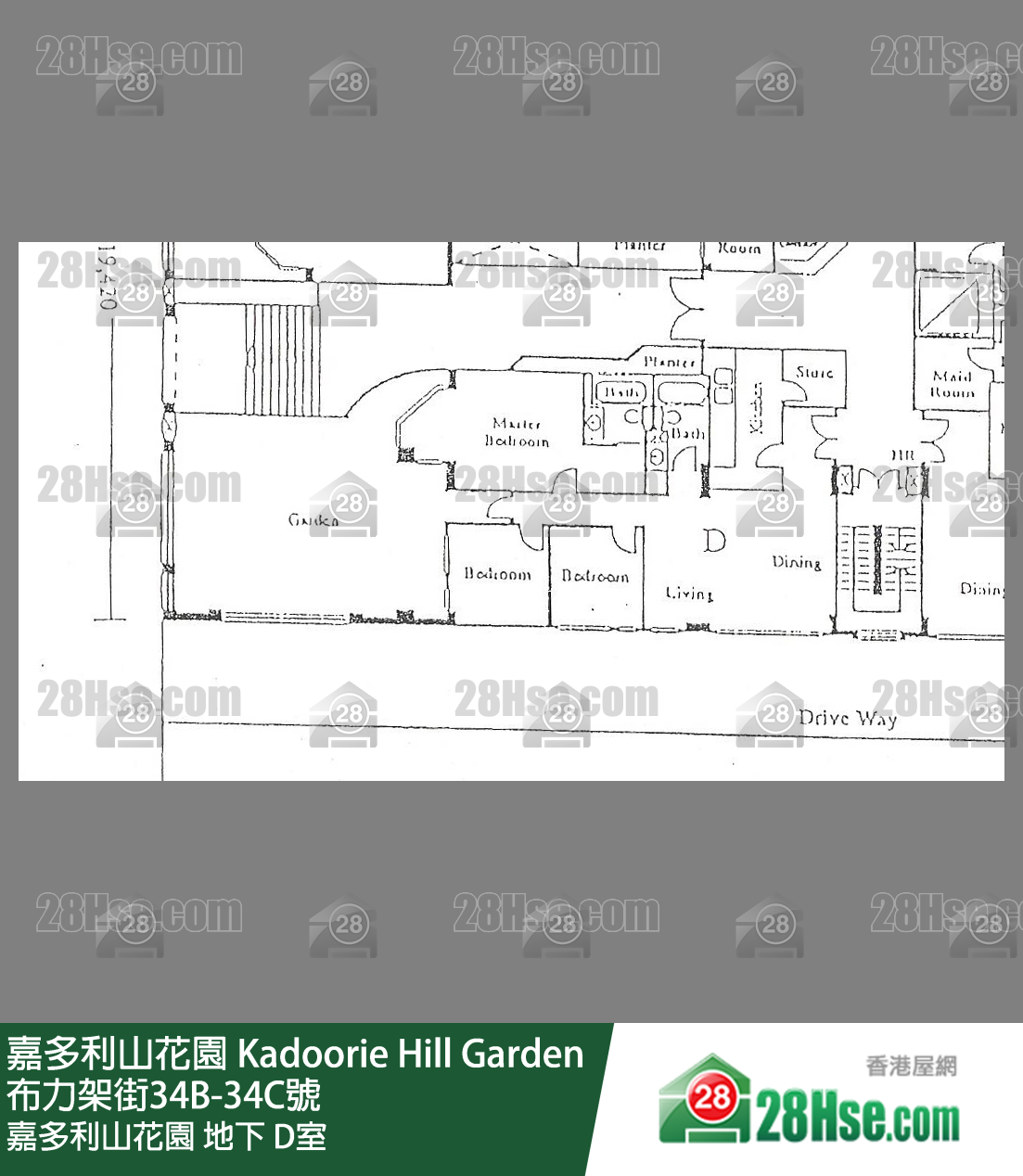 嘉多利山花園 嘉多利山花園地下 D室 平面圖