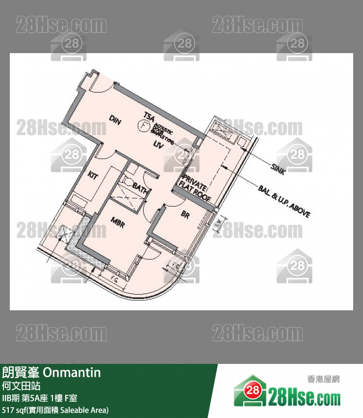 朗贤峯 单位平面图(由 28Hse 提供)