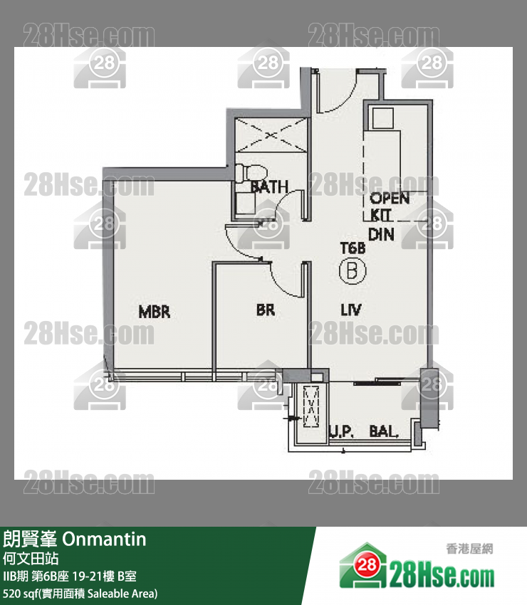 朗贤峯 单位平面图(由 28Hse 提供)