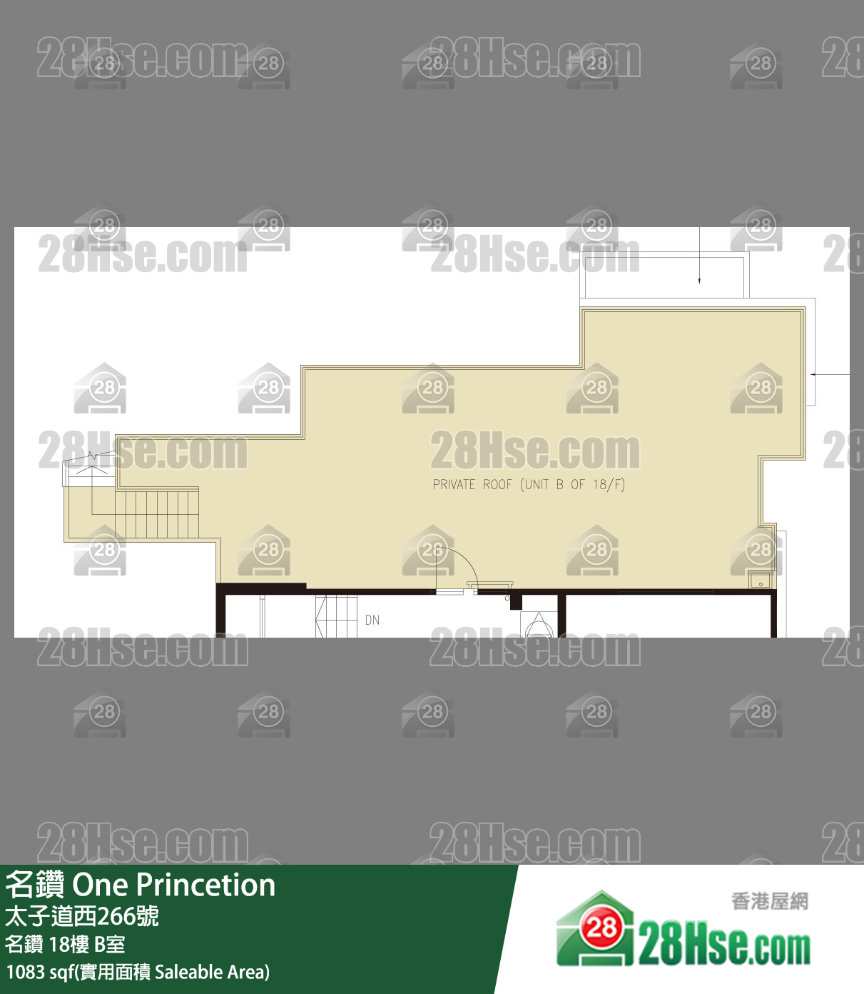 名鑽 名鑽18樓 B室 平面圖