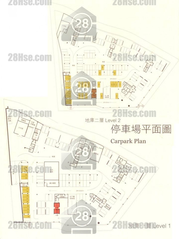 停车位平面图 平面图