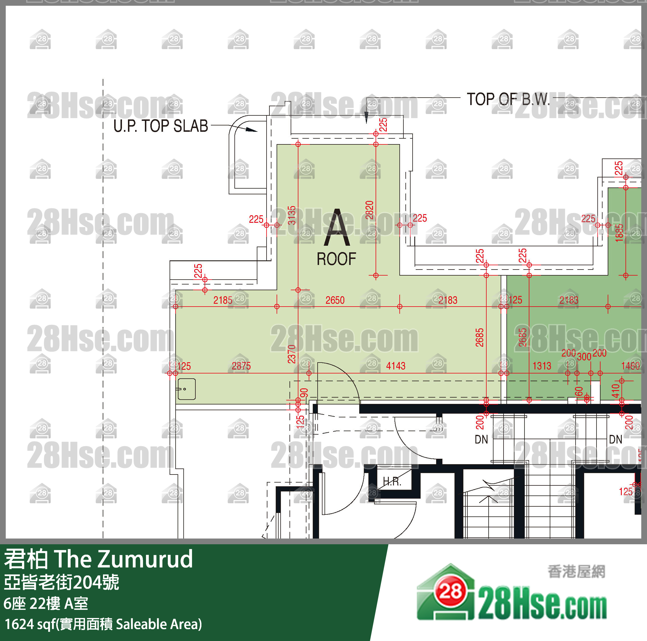 The Zumurud,  Flat A, 22/f, Tower 6 FloorPlan