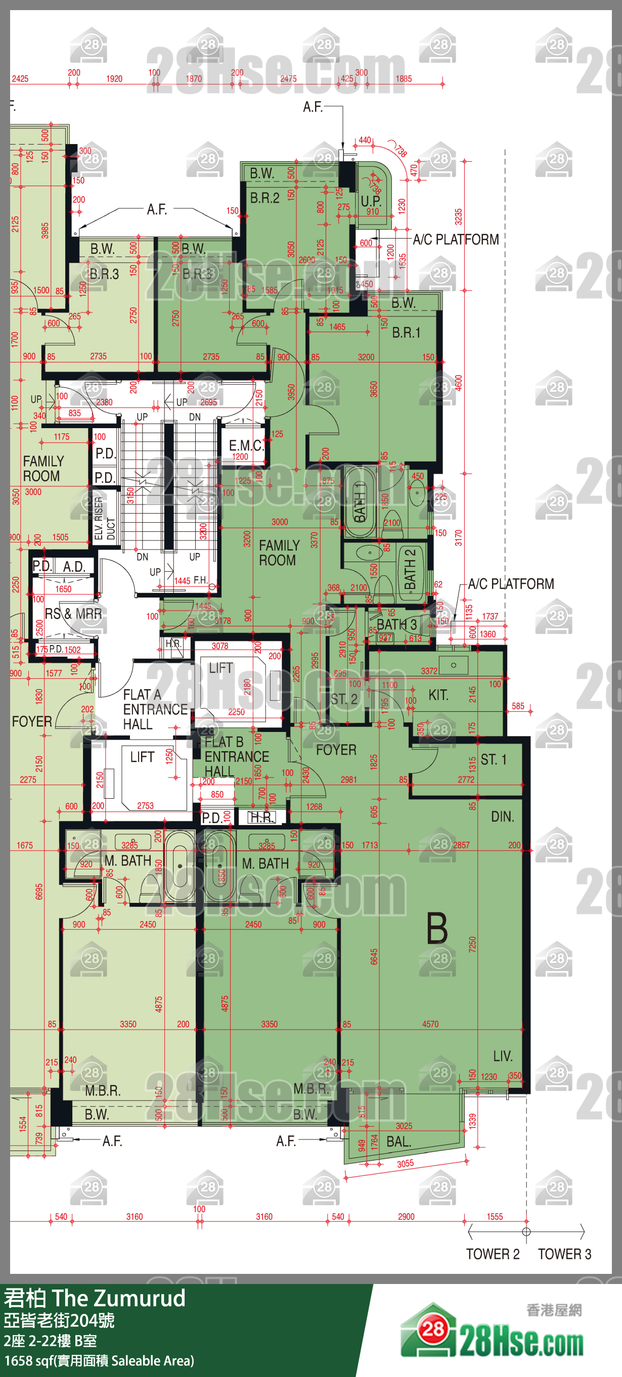 The Zumurud Unit FloorPlan (Provided by 28Hse)