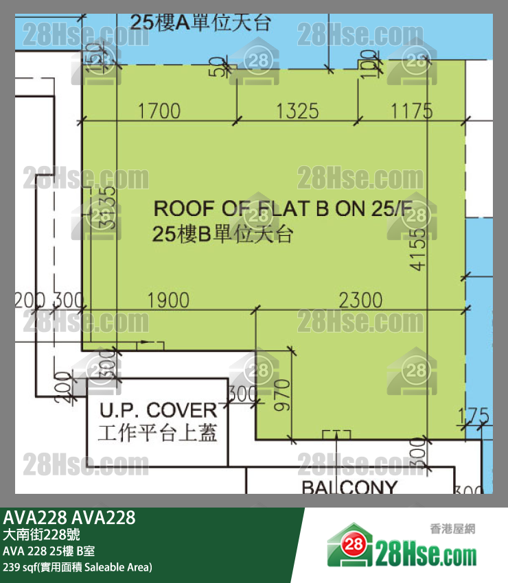 AVA 228 AVA 228 25楼 B室 平面图