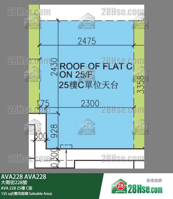 AVA 228 AVA 228 25楼 C室 平面图