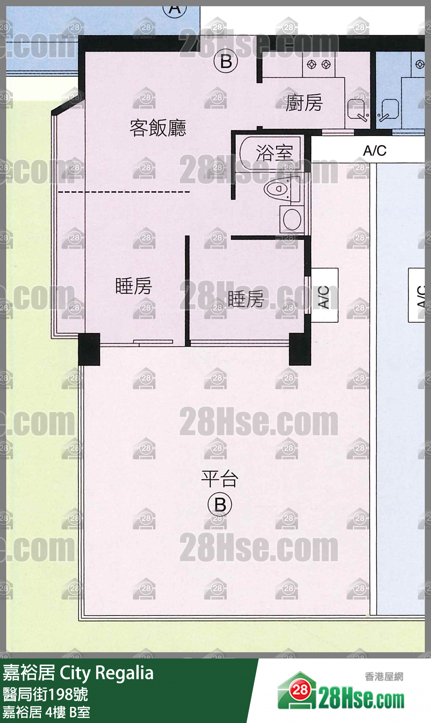 嘉裕居 嘉裕居4樓 B室 平面圖