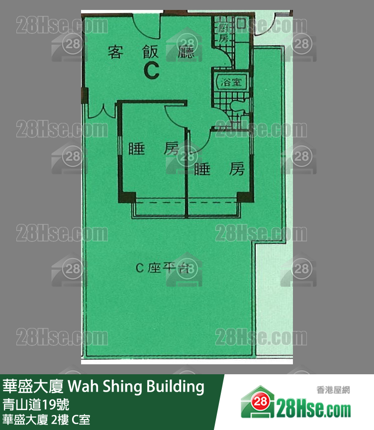 华盛大厦 华盛大厦2楼 C室 平面图