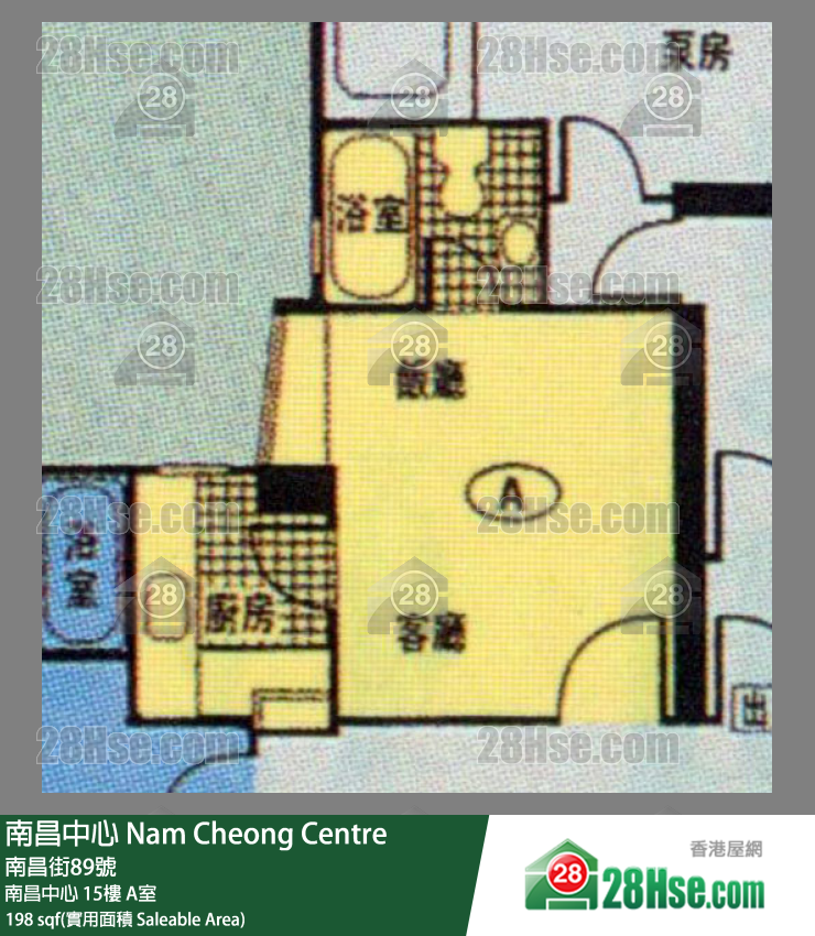 南昌中心 南昌中心 15樓 A室 平面圖