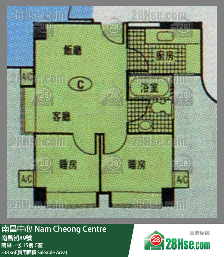 南昌中心 南昌中心 15樓 C室 平面圖