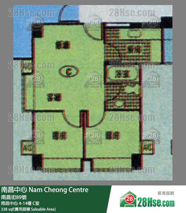 南昌中心 南昌中心12樓 C室 平面圖