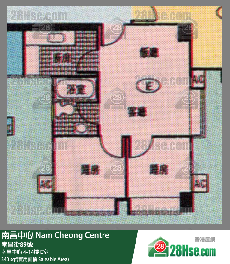 南昌中心 南昌中心 5樓 E室 平面圖