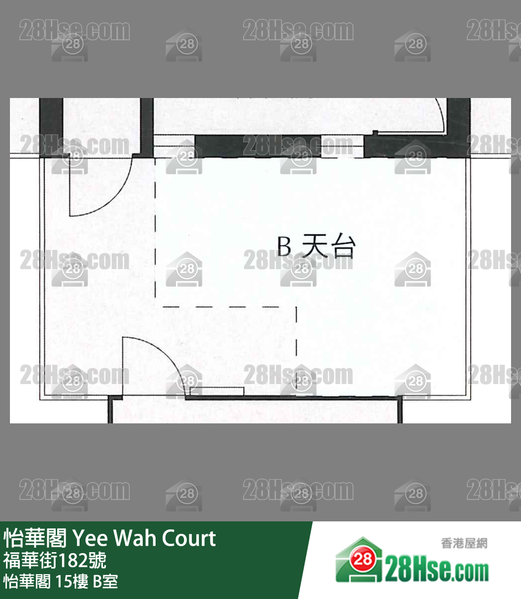 怡华阁 怡华阁15楼 B室 平面图