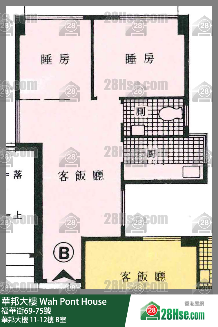 華邦大樓 華邦大樓12樓 B室 平面圖
