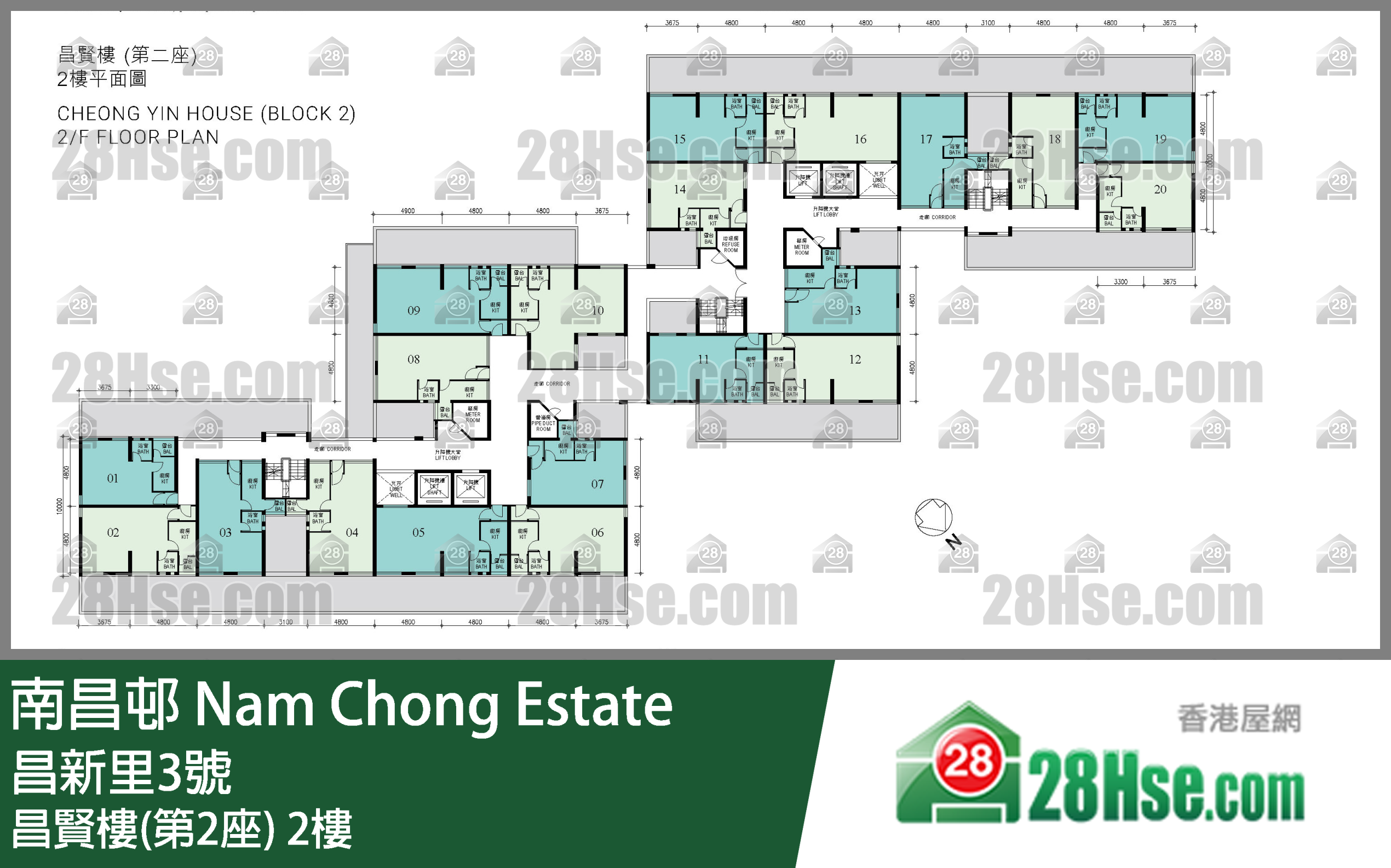 昌賢樓(第2座) 2樓 平面圖