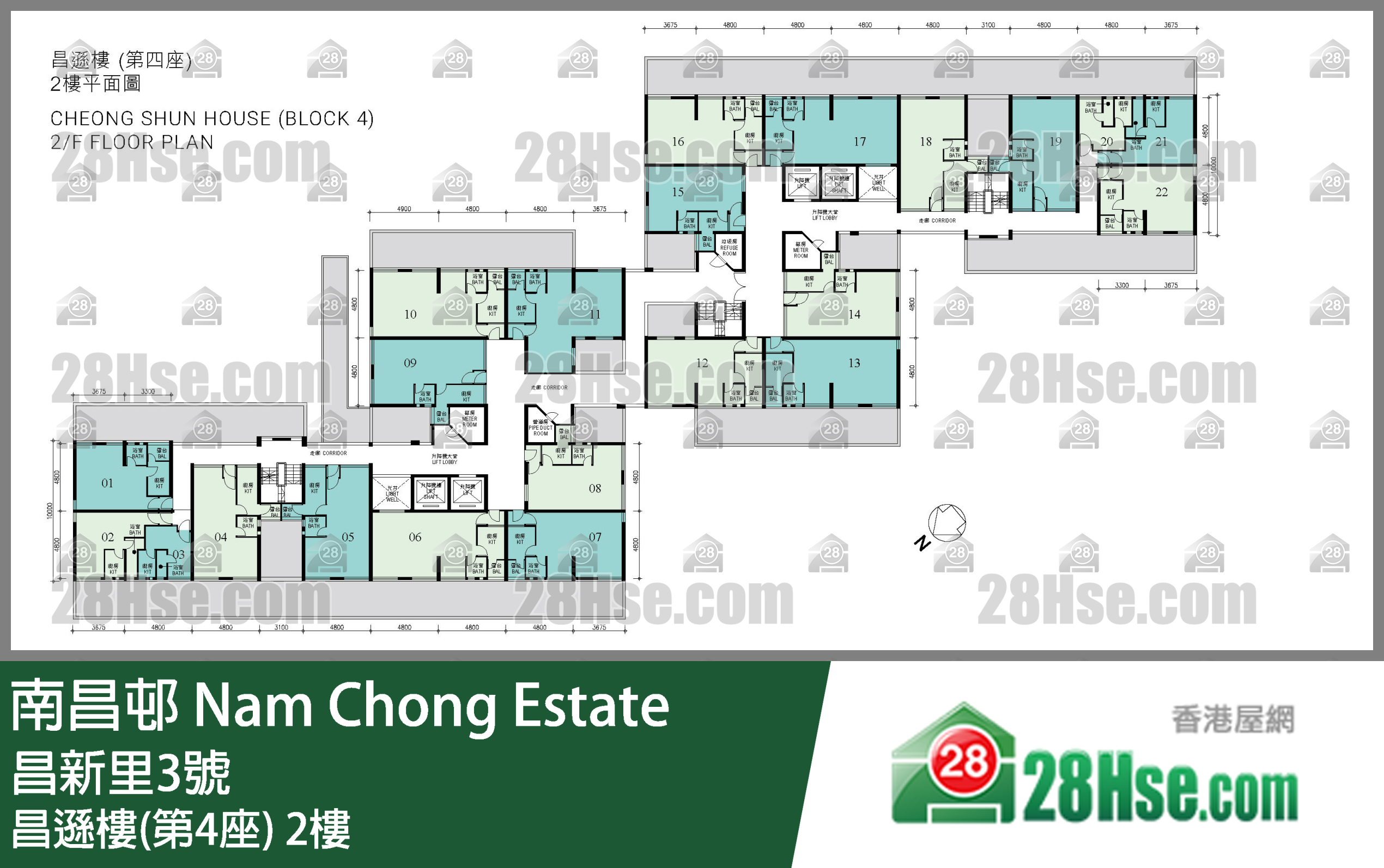 昌遜樓(第4座) 2樓 平面圖