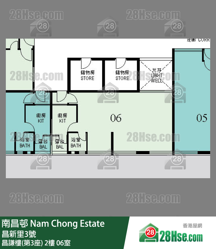 南昌邨 昌謙樓(第3座)2樓 06室 平面圖