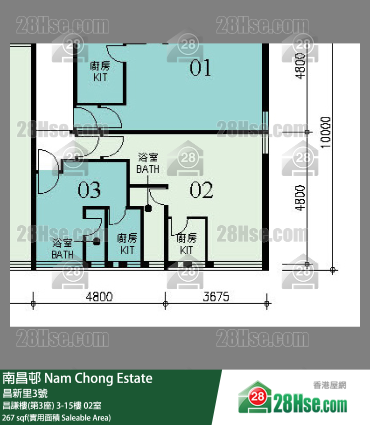 Nam Chong Estate Unit FloorPlan (Provided by 28Hse)