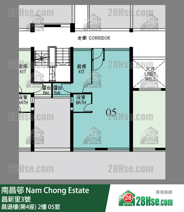 南昌邨 昌遜樓(第4座)2樓 05室 平面圖