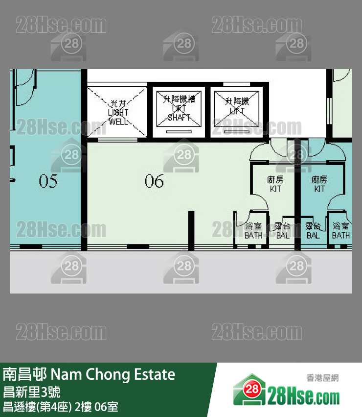 南昌邨 昌遜樓(第4座)2樓 06室 平面圖