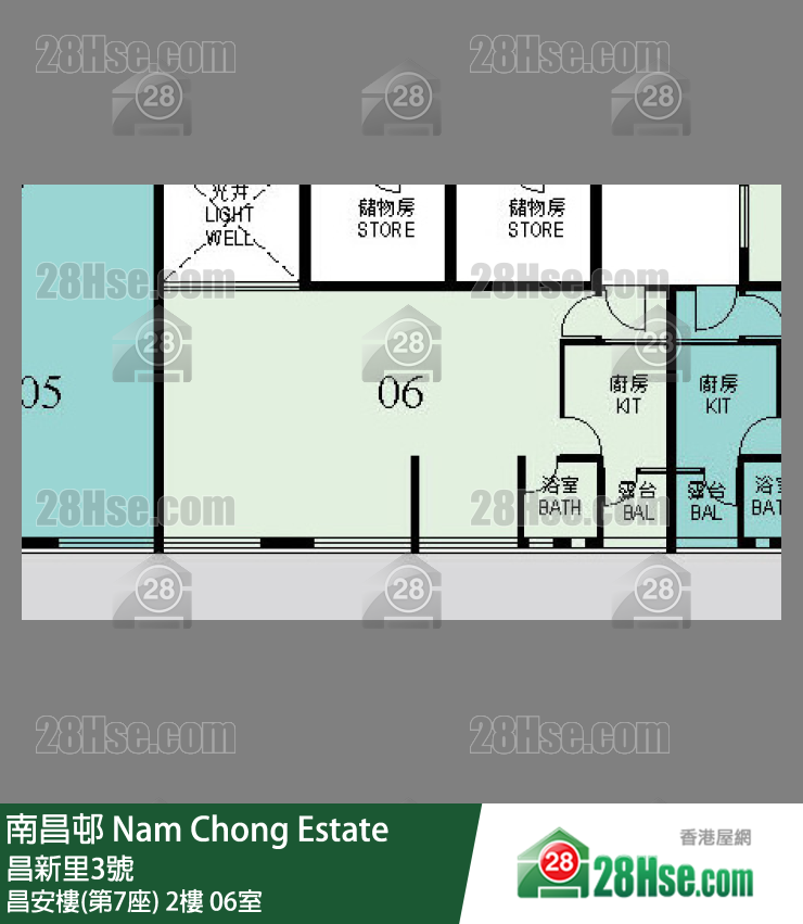 南昌邨 昌安樓(第7座) 2樓 06室 平面圖
