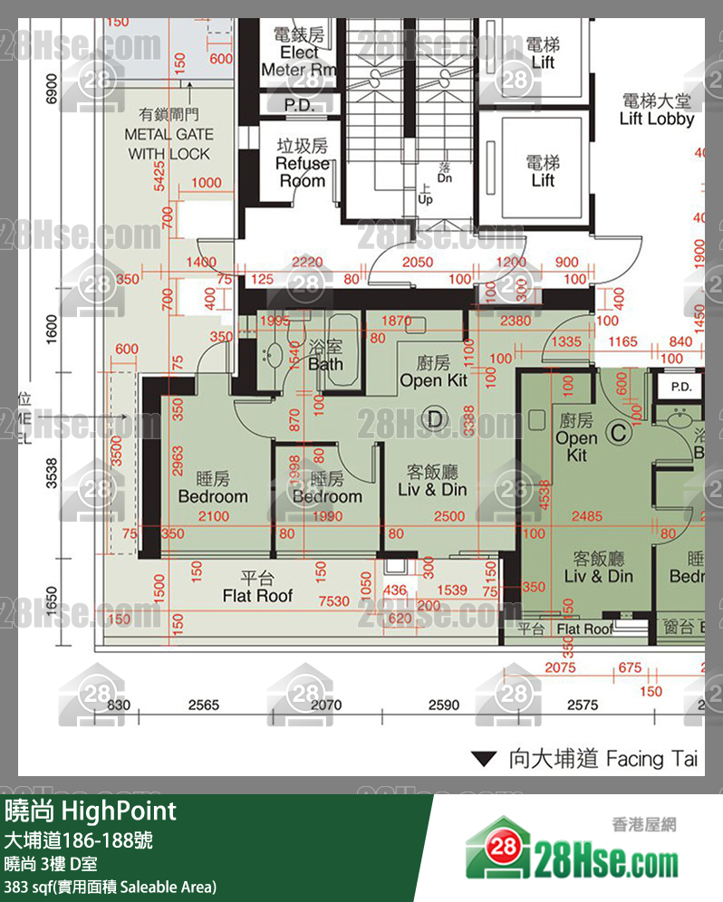 曉尚 曉尚3樓 D室 平面圖