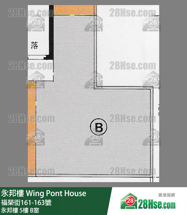 永邦樓 永邦樓 5樓 B室 平面圖
