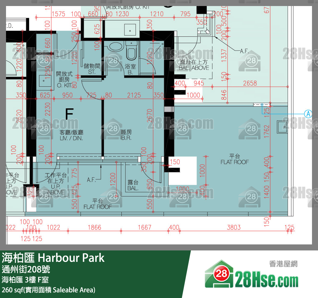 海柏匯 海柏匯 3樓 F室 平面圖