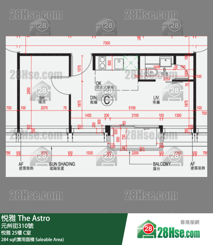 悅雅 悅雅 25樓 C室 平面圖