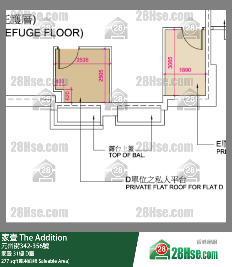 家壹 家壹 31樓 D室 平面圖