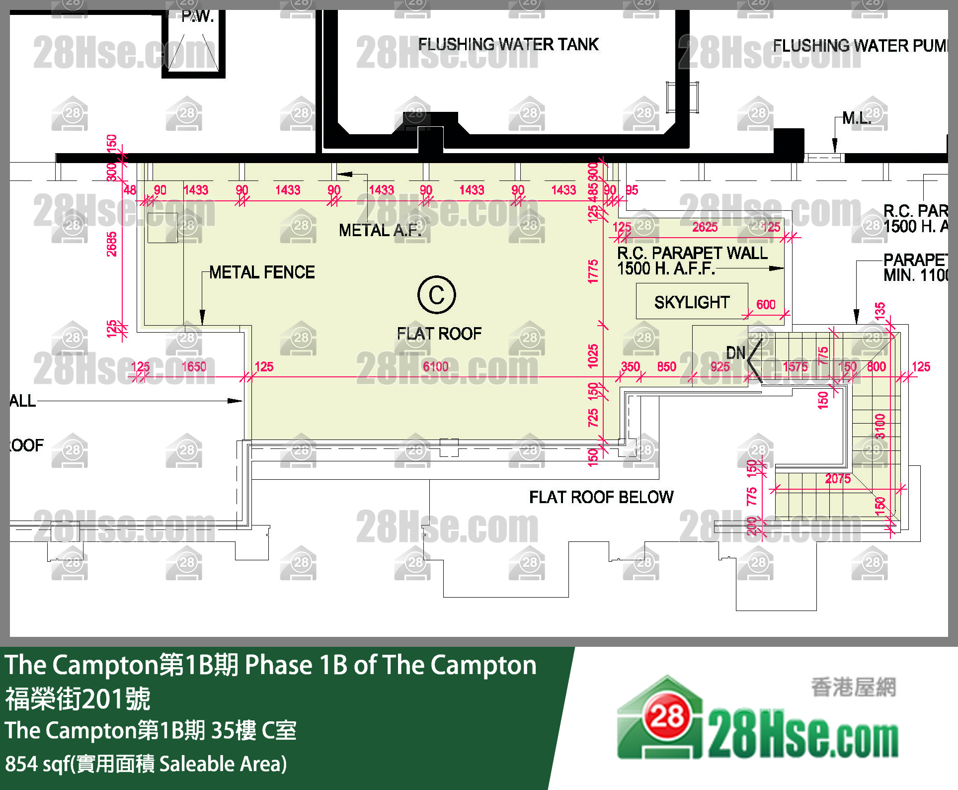 The Campton 1B期 The Campton第1B期 35樓 C室 平面圖