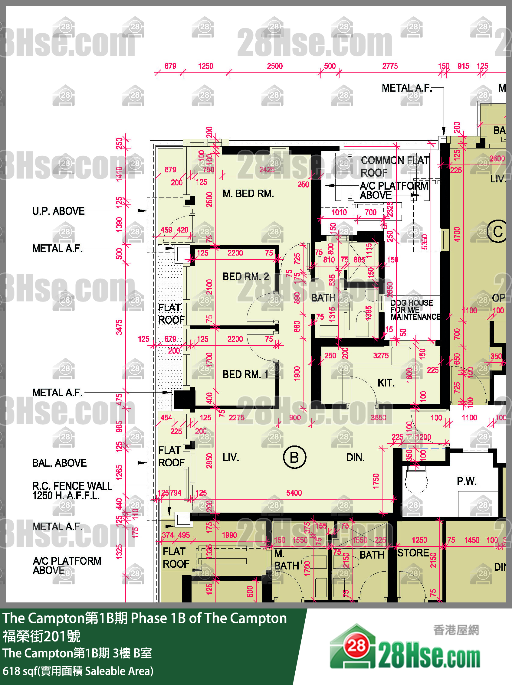 Phase 1B Of The Campton Unit FloorPlan (Provided by 28Hse) Phase 1B Of The Campton Unit FloorPlan (Provided by 28Hse)