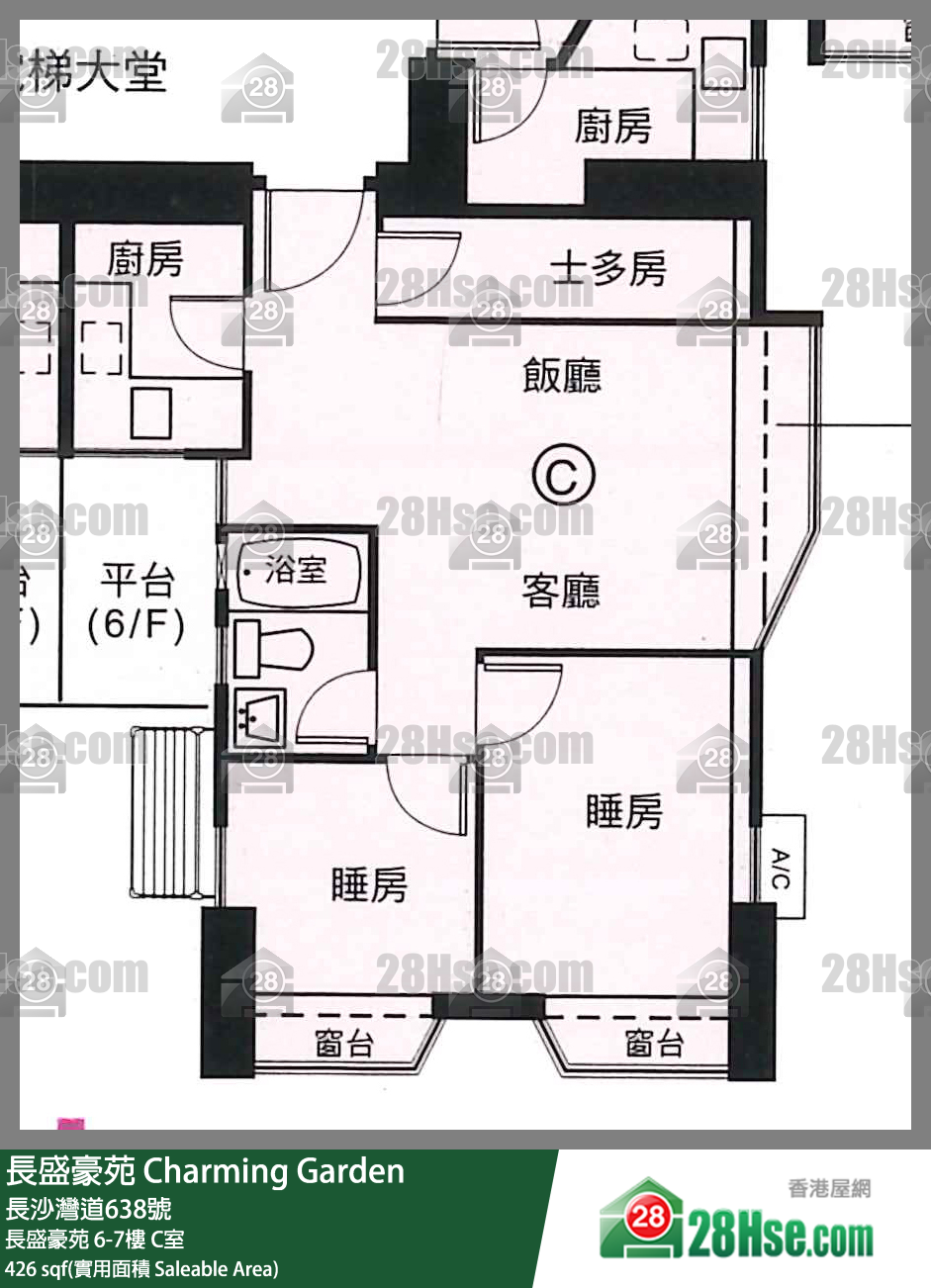 长盛豪苑 长盛豪苑7楼 C室 平面图