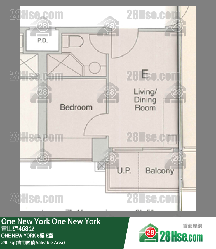 One New York ONE NEW YORK6楼 E室 平面图