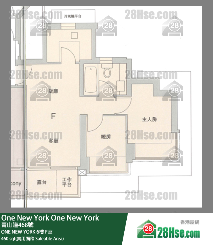 One New York ONE NEW YORK 6楼 F室 平面图