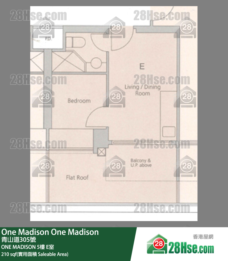One Madison ONE MADISON5楼 E室 平面图
