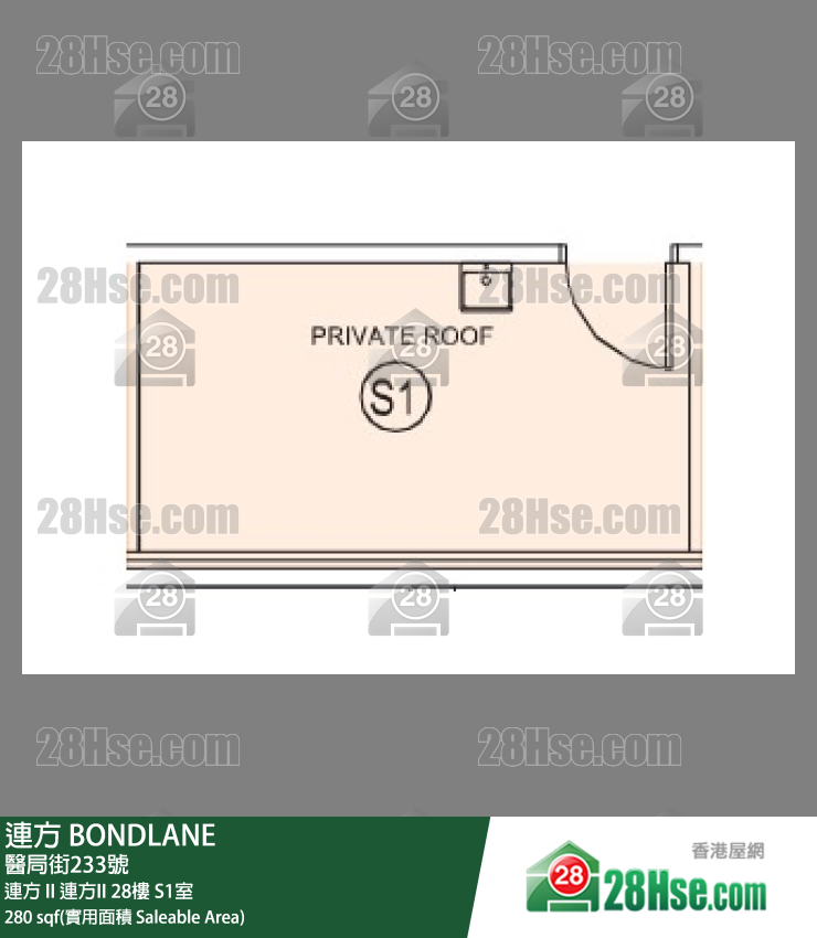 連方 連方 II連方II28樓 S1室 平面圖