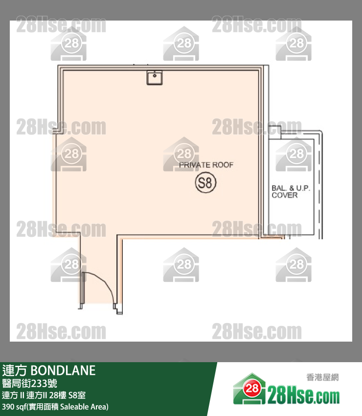 連方 連方 II連方II28樓 S8室 平面圖